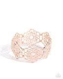 Paparazzi Bracelet - Baroque Bouquet - Rose Gold