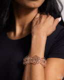Paparazzi Bracelet - Baroque Bouquet - Rose Gold