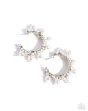 Paparazzi Earring - Elite Expense - White