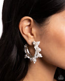 Paparazzi Earring - Elite Expense - White