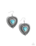 Paparazzi Earring - Antiqued Advocate - Blue