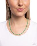 Paparazzi Necklace - Beaded Belonging - Green