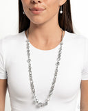 Paparazzi Necklace - Prismatic Pick-Me-Up - Silver