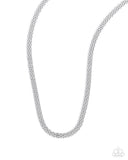 Paparazzi Necklace - Chained Character - Silver