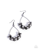 Paparazzi Earring - Courageous Chandelier - Black