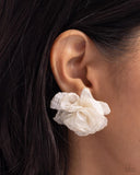 Paparazzi Earring - Tulle Twist - White
