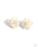 Paparazzi Earring - Tulle Twist - White