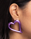 Paparazzi Earring - Admirable Acclaim - Purple