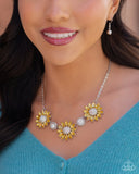 Paparazzi Necklace - Vulnerable Vacation - Yellow