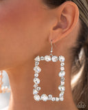 Paparazzi Earring - Wishful Wardrobe - White
