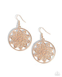 Paparazzi Earring - Garden Allure - Rose Gold
