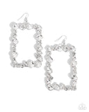 Paparazzi Earring - Wishful Wardrobe - White