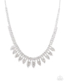Paparazzi Necklace - Piercing Passion - White