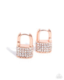 Paparazzi Earring - Locked Luxury - Copper