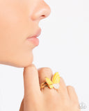 Paparazzi Ring - Fluttering Fidelity - Yellow