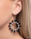Paparazzi Earring - Wreathed Wish - Black