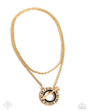 Paparazzi Necklace - Embodying Enjoyment - Gold