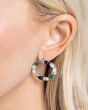 Paparazzi Earring - Triangular Talent - Green