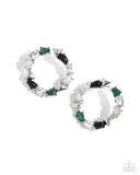 Paparazzi Earring - Triangular Talent - Green