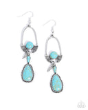 Paparazzi Earring - Badlands Basic - Blue