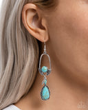 Paparazzi Earring - Badlands Basic - Blue