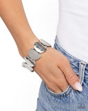 Paparazzi Bracelet - Dauntless Delight - Silver