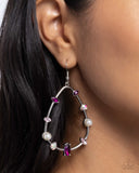 Paparazzi Earring - Dazzling Diversity - Pink