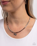 Paparazzi Necklace - Dainty Dimension - Brown