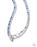 Paparazzi Necklace - Mismatched Makeover - Blue