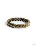Paparazzi Bracelet - Carefree Curls - Brass