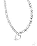 Paparazzi Necklace - Blazing Beacon - White