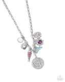 Paparazzi Necklace - Mismatched Mystery - Purple