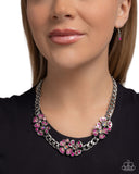 Paparazzi Necklace - Fairy Florals - Pink
