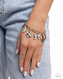Paparazzi Bracelet - Complex Charms - Red