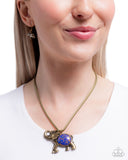 Paparazzi Necklace - Empathetic Elephant - Purple