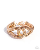 Paparazzi Bracelet - Interlocked Ignition - Gold