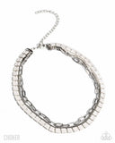 Paparazzi Necklace - LAYER of the Year - White