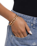 Paparazzi Bracelet - Sculpted Splendor - Brown