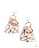 Paparazzi Earring - Picnic Pizzazz - Brown