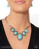 Paparazzi Necklace - River Ride - Blue