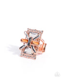 Paparazzi Ring - Exaggerated Edge - Copper