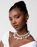 Paparazzi Necklace - Sophisticated To The Max - White