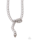 Paparazzi Necklace - Bold Buckle - Silver