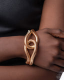 Paparazzi Bracelet - Interlocked Ignition - Gold