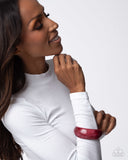 Paparazzi Bracelet - Modest Mirage - Red