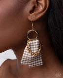 Paparazzi Earring - Picnic Pizzazz - Brown