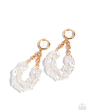 Paparazzi Earring - Sunset State of Mind - Gold Hoops