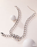 Paparazzi Necklace - Bold Buckle - Silver