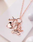 Paparazzi Necklace - World Tour - Rose Gold