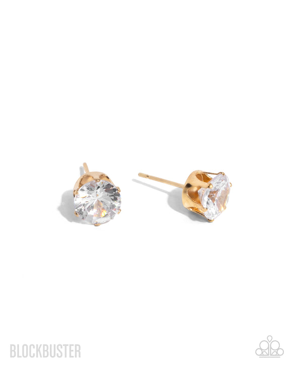 Paparazzi Earring - Just In TIMELESS - Gold